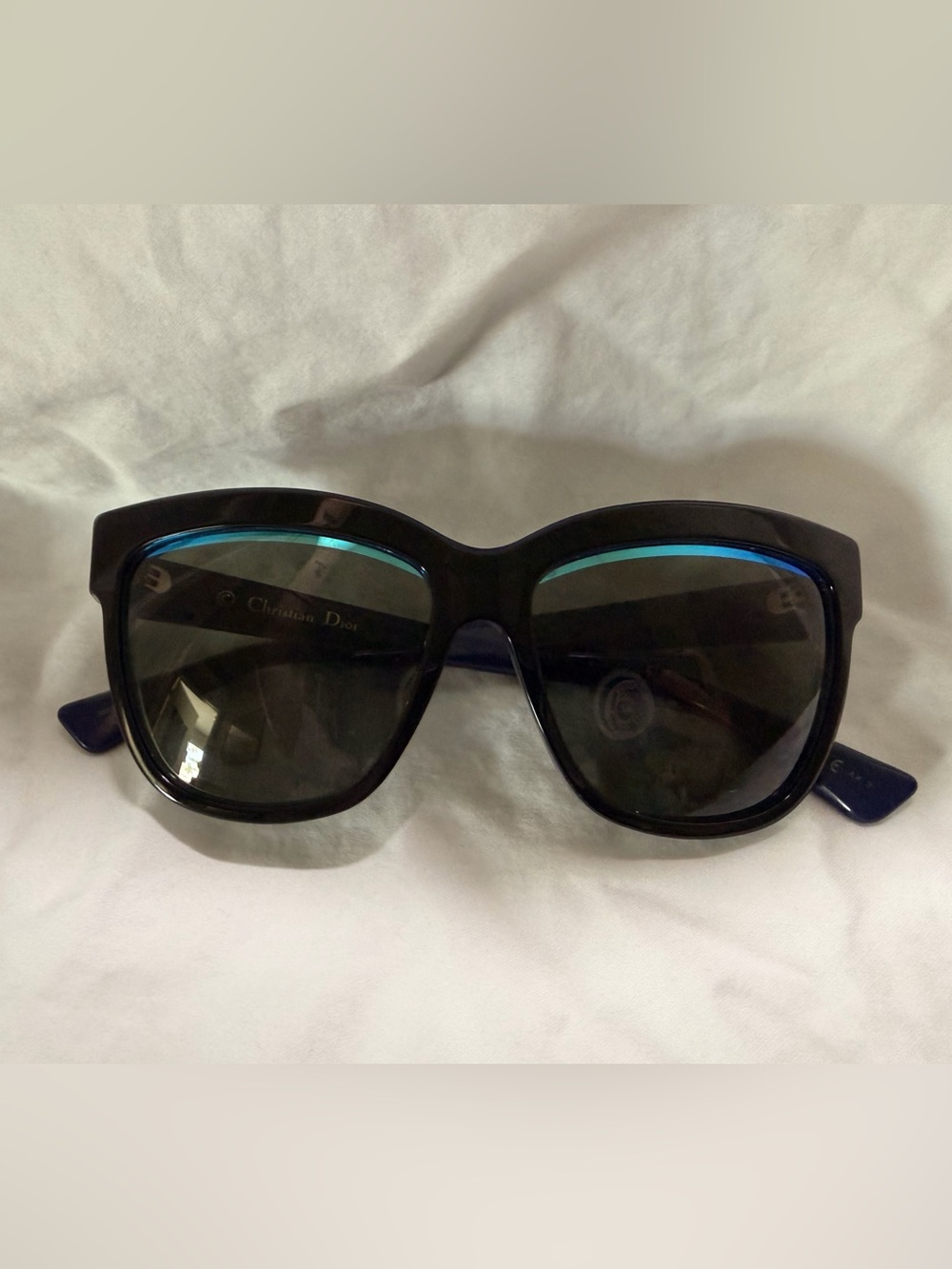 Christian Dior Sunglasses with Teal Accents